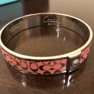 Pink coach bracelet